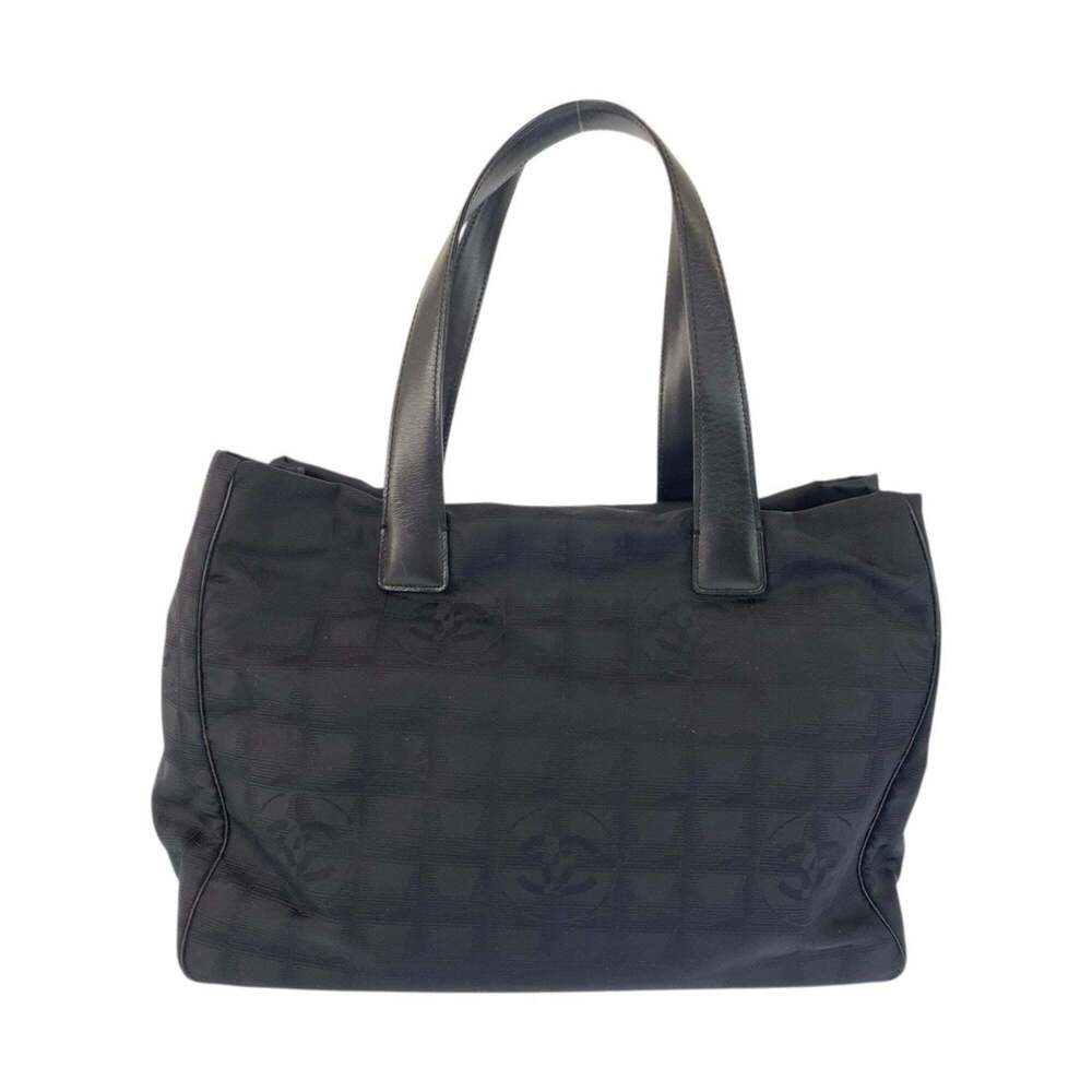 CHANEL Black Leather Logo Shoulder Bag - Picture 2 of 10